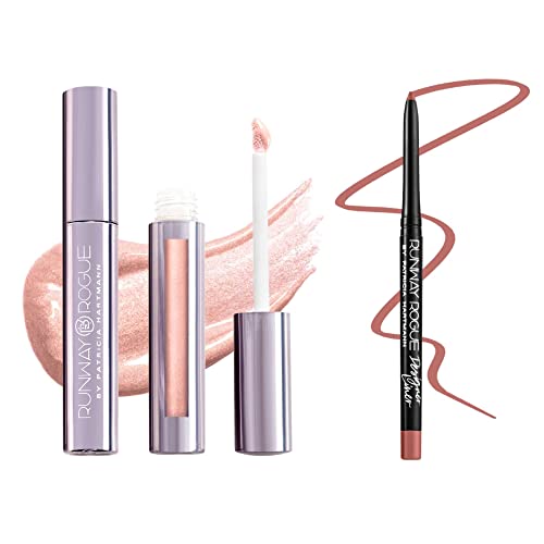 LAURA GELLER Baked Balance-n-Brighten Foundation with Retractable Airbrush Kabuki Brush Makeup Set, Golden Medium (2 PC)