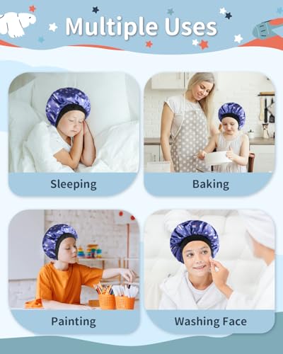 Satin Bonnet for Kids with Adjustable Elastic Band