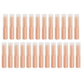 Mini Skater 0.14oz Empty Flavored Lip Balm Container Tubes Plastic Homemade Moisturizing Lip Stick with Caps Bulk Fit for Women Adult DIY Making Supplies, 25 Count (Pink)
