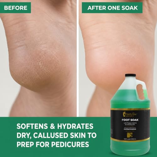 FootSpa Eucalyptus & Peppermint Foot Soak Liquid Refill - 128 oz Gallon