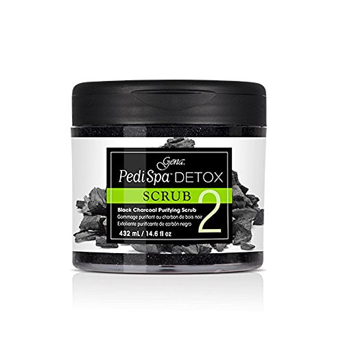 Gena Pedi Spa Detox Black Charcoal Purifying Foot Scrub - 14.6 fl oz