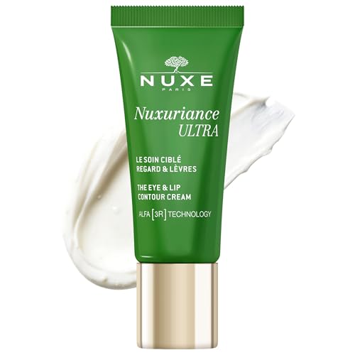 Nuxe Nuxuriance Ultra Eye & Lip Contour Cream with Hyaluronic Acid and ALFA 3R Technology, Firming, Anti-Aging Treatment, 0.51 fl oz