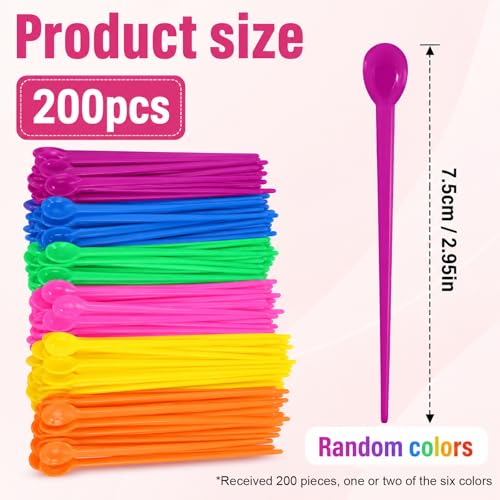 200 Pcs Plastic Hair Roller Pins for Curling & Styling - Colorful Styling Set