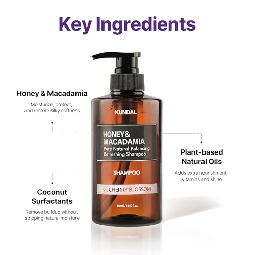 KUNDAL Honey Macadamia Shampoo & Conditioner Set 16.9 Fl Oz