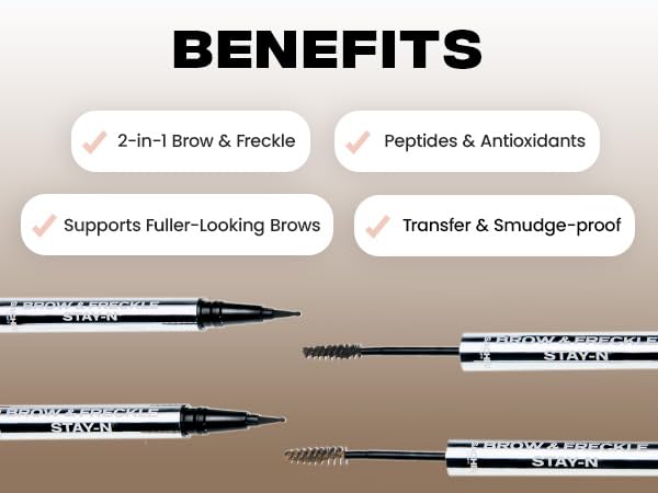 Sacheu Brow & Freckle 2-in-1 Tinted Eyebrow Gel Pen