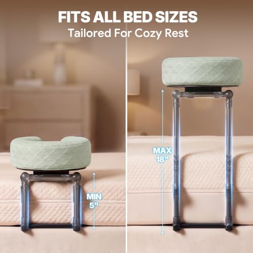 Adjustable Massage Headrest for Bed | Memory Foam Face Cradle