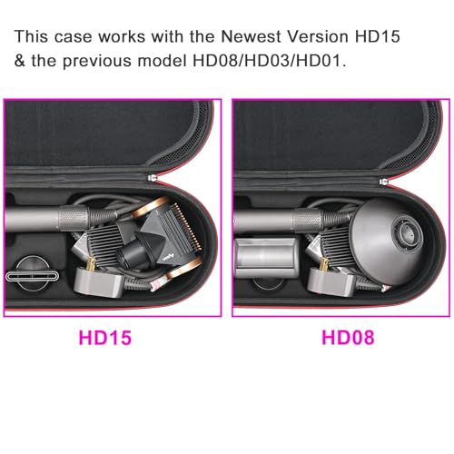 RLSOCO Hard Case for Dyson Supersonic Hair Dryer - Portable Storage Bag
