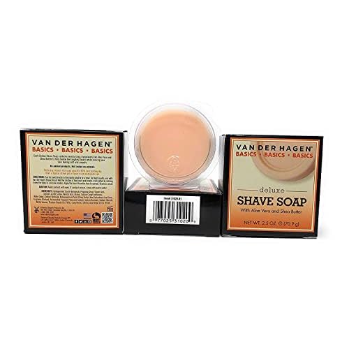 Van der Hagen Deluxe Shave Soap - 2.5 oz - 3 pk