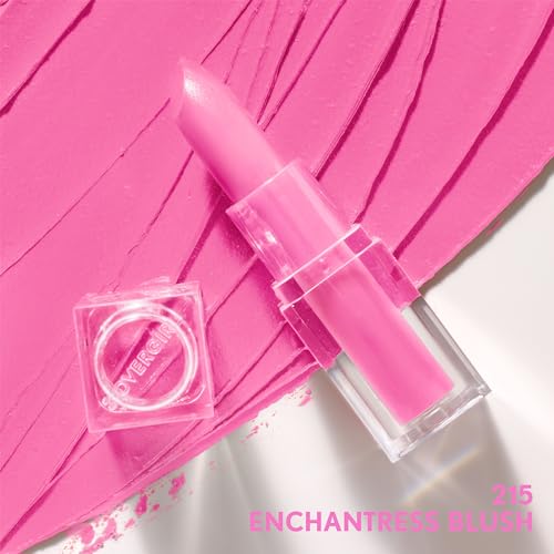 COVERGIRL Clean Lip Color, Enchantress Blush, Satin Finish, Squalane, Avocado & Aloe, Carmine-Free, Non-Drying, 0.12oz (Pack of 2)