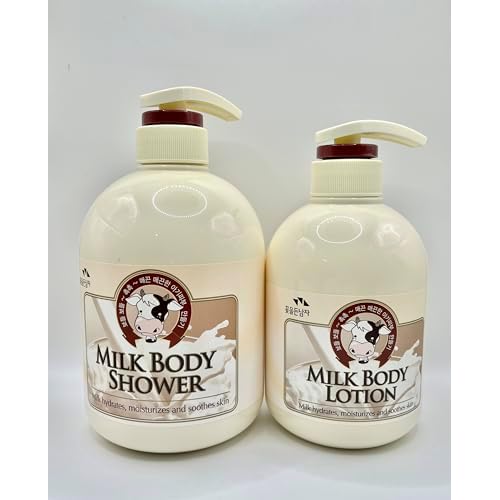 SOMANG MILK BODY SHOWER 750ml + BODY LOTION 500ml SET