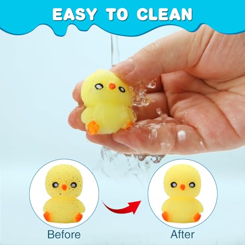 30 Pack Kawaii Squishies Toys, 1-2" Mini Mochi Animals