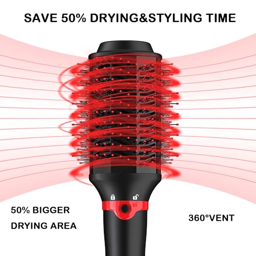 Hair Dryer Brush - 2-in-1 Hot Air Styling Brush with 1200W Power