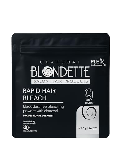 Blondette Charcoal Bleach Powder 460g - Professional Hair Lightener
