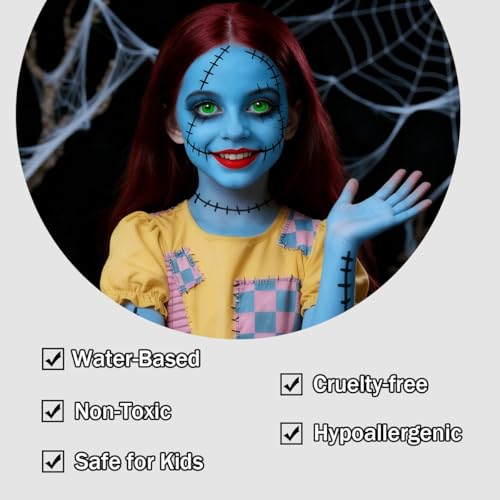Sally Corpse Bride Makeup Kit - Halloween Face Paint Set