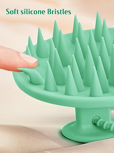 HEETA Silicone Scalp Massager Brush for Hair Growth & Dandruff Relief