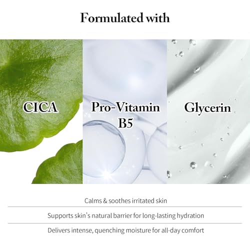Hyaluronic Acid 9 Face Moisturizer, Daily Moisturizing Cream with Centella Asiatica, Vitamin B5 for All Skin Types, Soothing & Deep Hydrating Skin Care, Lightweight, Non-Greasy, 1.69 fl.oz