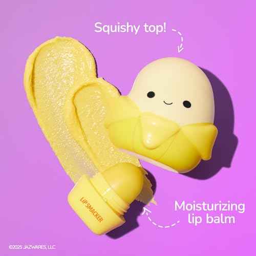 Lip Smacker Squishmallows Moisturizing Lip Balm, Fun Soft Squishy Collectible Top, Hydrates & Smooths ? Junie