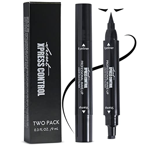 Secret Xpress Control Winged Eyeliner Stamp - Waterproof Liquid Pen (2 Pack)