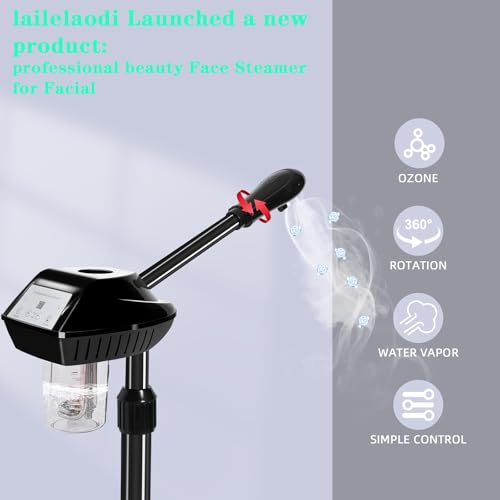 Professional Facial Steamer with Adjustable Height & Timer