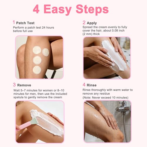 BCCDEUY Hair Removal Cream for Women & Men 4.2 Fl Oz (1 Pack) Fast & Gentle Formula