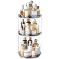 Delamu 3-Tier Rotating Makeup Organizer - Large Capacity Skincare Holder