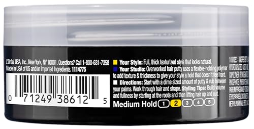 Hair Styling Putty for Textured Natural Looks - 1.7 oz
