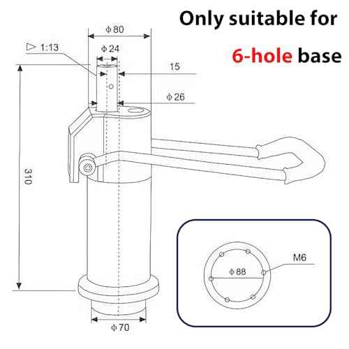 Barber Chair Replacement Hydraulic Pump - for Bar Beauty Salon Barber Hairdressing Adjustable Height£¬Weight Capacity 440 Lbs/200kg£¬Replacement Part for Most Standard Styling Chairs£¬Easy to Use