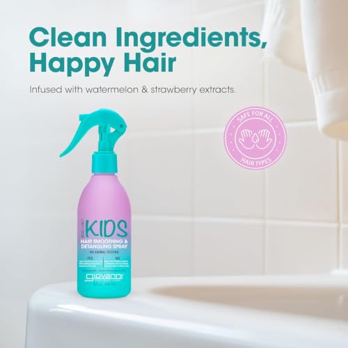 GIOVANNI Kids Hair Detangling Spray - 8 fl oz, 2 Pack