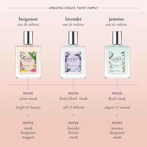 philosophy amazing grace bergamot eau de toilette - bright & floral women's perfume - with notes of bergamot, lily of the valley & musk - long lasting fragrance