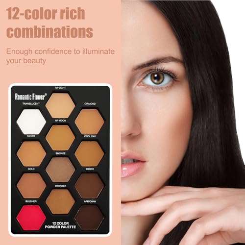 12-Color Contour Makeup Palette with Brush & Concealer