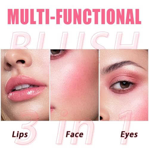 Jelly Blush Contour Stick Trio - Waterproof Cheek & Eye Makeup Set
