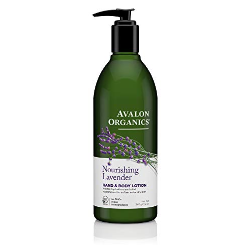 Avalon Organic Botanicals Hand and Body Lotion, Therapeutic, Lavender , 12 oz