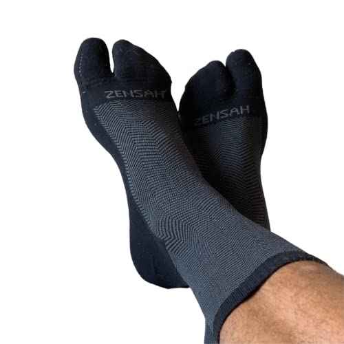 Zensah Bunion Ease Sock - Corrector Relief Sock for Bunions Women and Men - Toe Separator Sock Design