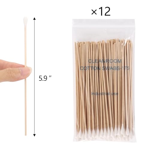 1200 Count 6 Inch Cotton Swabs with Wooden Sticks