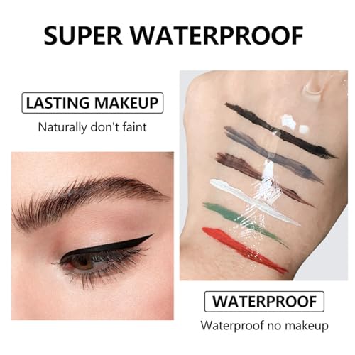 Waterproof Gel Eyeliner Set with Brush - Long Lasting