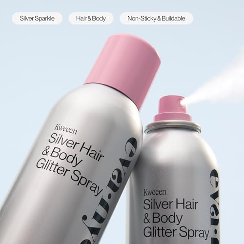 Eva NYC Silver Hair & Body Glitter Spray - 4.9 oz