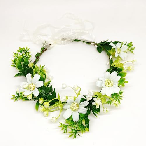 JSBH 2pcs Flower Crown Headband for Women and Girls - Perfect for Weddings, Festivals, and Parties (Pink - Roses)