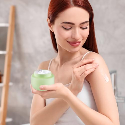6Pcs 8oz Empty Plastic Jars Wide Mouth Cosmetic Containers