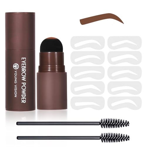 Eyebrow Stamp Kit with 10 Stencils & Waterproof Pomade