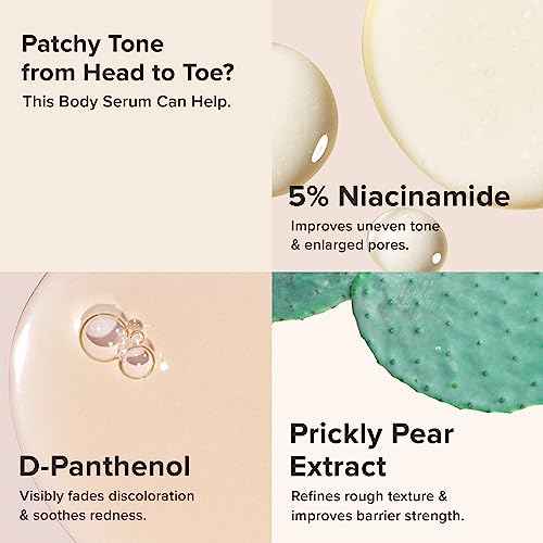 Paula's Choice 5% Niacinamide Body Treatment with Vitamin B3 & B5, Lotion for Discoloration, Redness, Wrinkles & Uneven Tone on Chest, Arms & Legs, Fragrance-free, 4 Fl Oz.