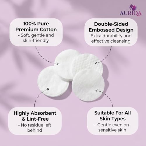 Premium Cotton Pads for Face – Pack of 480 Double-Sided Rounds