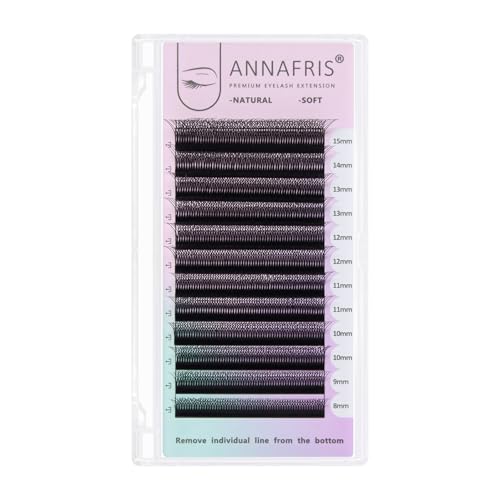 Double Tips 4D W Premade Fan Eyelash Extensions Volume Self Fanning False Lashes Faux Mink Matte Black Cluster Lash Extensions(0.07 D,8-15mm Mix)