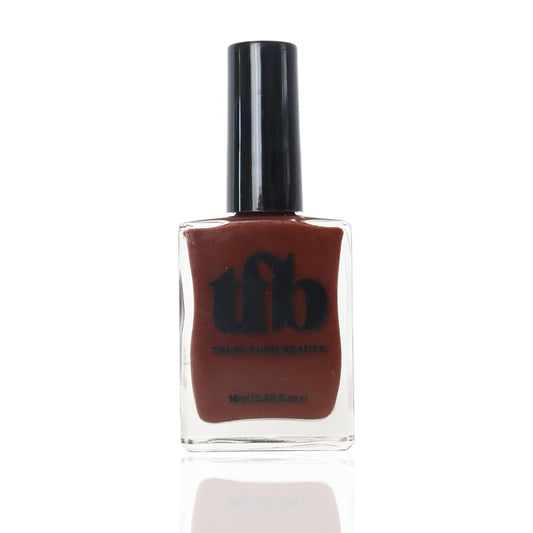 Trust Fund Beauty Nail Polish - Triple Shot, Glossy Shine, 15mL, 0.5 fl. oz. Vegan, Cruelty-Free, 21-Free (Creamy Espresso Brown)