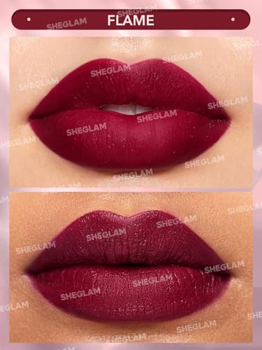 SHEGLAM Starlight Velvet Matte Lipstick - Long Lasting Flame Color