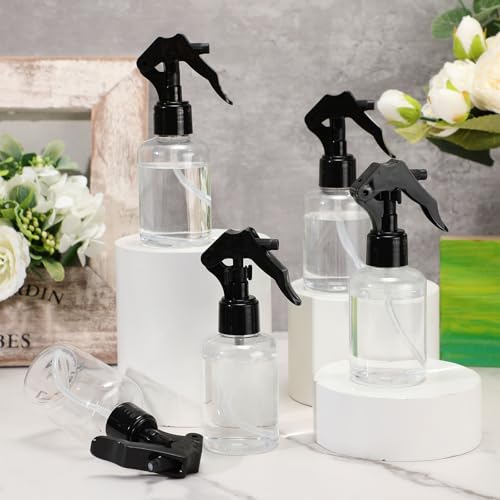 Domensi 30 Pack 4 oz Plastic Spray Bottles with Black Trigger Sprayers – Travel & Home Use