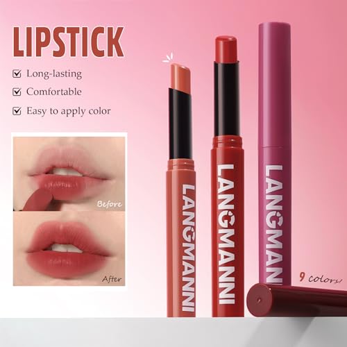 Matte Lipstick - Waterproof, Long-Lasting & Hydrating