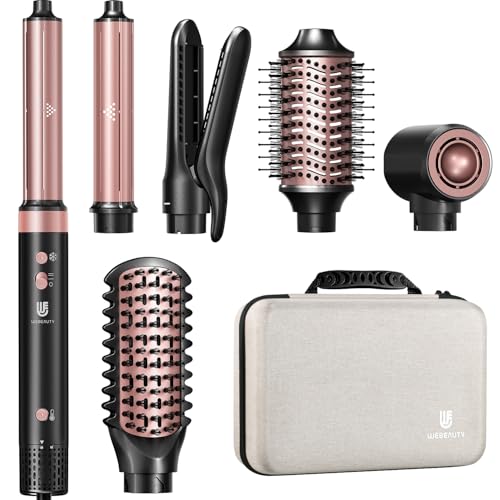 7-in-1 Hair Dryer Brush with Auto Curler & Straightener