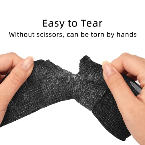 6pc Self-Adhesive Cohesive Bandage Wrap Set - Tattoo Grip & Athletic Tape