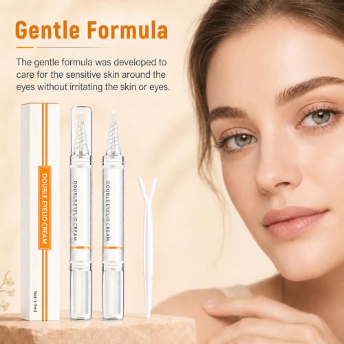 Baysea Double Eyelid Cream Stick - Waterproof Invisible Lift (2 Pack)