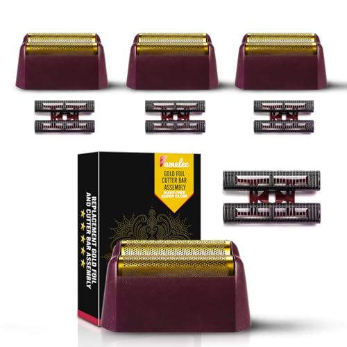 for Wahl Shaver Foil Replacement Professional 5 Star Series Finale Shaver, Fit for Wahl Super Close Replacement Foil 7031-100 7043-100, Razor Foil for Wahl Electric Razor (4 Pack)